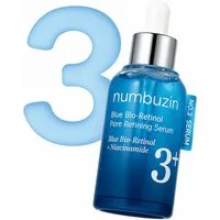 numbuzin Gesichtsserum No.3 Blue Bio-Retinol Pore Refining Serum 30ml – Porenverfeinerndes K-Beauty Gesichtsserum mit 10% Niacinamide, 0,2%, BHA & sanftem Retinol-Effekt für glatte, straffe Haut