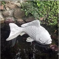 gartendekoparadies.de Gartenfigur Saragoi-Fisch, H. 17 cm, 10 kg, Frostsicher