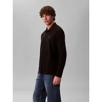 Calvin Klein Jeans Langarm-Poloshirt Regular fit mit Rundhalsausschnitt
