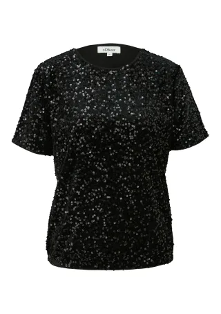 s.Oliver - T-Shirt schwarz - Gr. - 40
