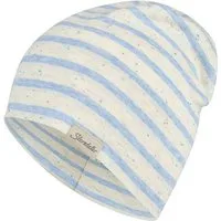 Sterntaler® Beanie UV-Schutz 50+ Beanie Streifen (1-St) Beanie aus Ringel-Melange-Jersey mit Pünktchen, 2 Tragevarianten