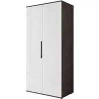 OTTO home Kleiderschrank LAGOS Wäscheschrank, Garderobe, schwarze Griffe, Made in Europe Moderner Drehtürenschrank, FSC-zertifiziert, Schlafzimmerschrank