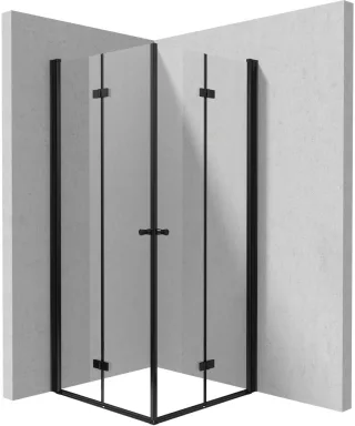 Neuesbad Duschkabine Schwarz 80X80 KTSXN42P + KTSXN42P NB1DEKKNNX08X081
