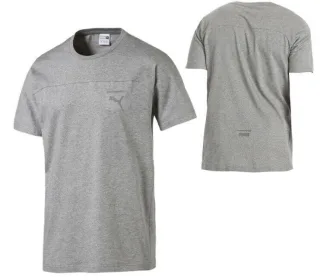 Puma Tempo Primär Tee Herren Top T-Shirt Kurzarm grau 575046 03 A79B