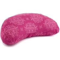 bodhi Halbmond-Kissen Design Meditationskissen YOGI MOND Lotus, berry