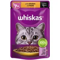 Whiskas 7+ mit Huhn in Sauce 85 g, für: Katze