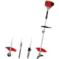 Einhell Benzin-Motorsense GC-MM 52 I AS, 25,5 cm Arbeitsbreite Messer, 42 cm Arbeitsbreite Faden, (Set), mit Heckenscheren- und Hochentasteraufsatz
