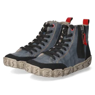 Rieker Schnürboots  Blau - Gr. 36 -  Textil
