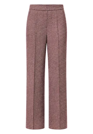 bianca - Marlenehose mit Muster rot - Gr. - 36