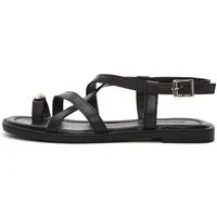 Derimod Sandalen aus Leder Sandale Echtes Leder, TPU-Sohle, Fesselriemen, Zehenring