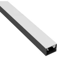 tktrading24 LED-Stripe-Profil LED-Aluprofil für Akustikpaneele mit Abdeckung bündiger Einbau 2,7m