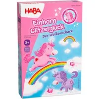 Haba Spiel Einhorn Glitzerglück Wolkenschatz, Kinderspiel, Made in Germany