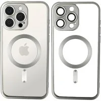 Wörleonline Handyhülle für iPhone 15 Pro mit integriertem Kameraschutz, TPU Schutzhülle in passendem Titan-Farbton, MagSafe kompatible Hülle