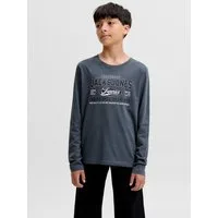 Jack & Jones Junior Langarmshirt JJELOGO TEE LS O-NECK 2 COL AW26 SN JNR Baumwolle, regular fit