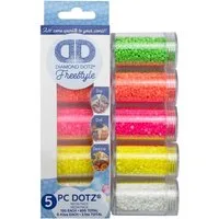 Brandunit Bastelperlen DIAMOND DOTZ® Freestyle Diamond Painting Zubehör, Runde Diamant Mosaik