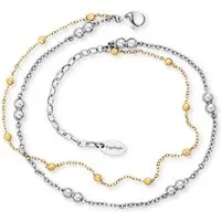 Engelsrufer Fußkette Moonlight Twin Bicolor