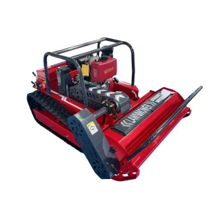 【Eu Direct】JF-1200 (F) Remote Control Slope Mower 22HP Diesel Engine 1200mm Cutting Width 45 Degree Climbing Ability Hea