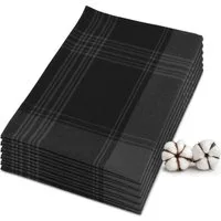 JEMIDI Geschirrtuch JEMIDI Geschirrtücher 6er Set, Baumwolle, kariert, 50x70 cm