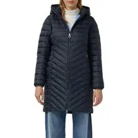 s.Oliver Steppmantel im Slim Fit, abnehmbare Kapuze