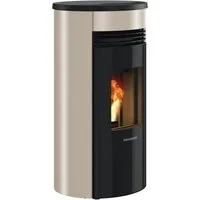 Oranier Pelletofen »Sando 50« Taupe, 2,4 kW, Dauerbrand, Anschluss hinten