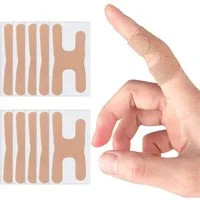 COOL-i ® Fingerbandage 10er Set Finger Tape selbsthaftend, elastisch, atmungsaktiv, hautfreundlich, zuschneidfrei, Anti Reibung Schutz