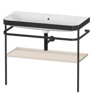 Duravit Happy D.2 Plus c-bonded Set mit Metallkonsole Taupe Supermatt 975x490x850 mm - HP4738N8383 HP4738N8383