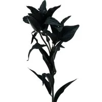 Kunstblume Kunstblume Lilie Schwarz 84cm Seidenblume Deko, Florists Products, Höhe 15 cm