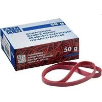 ALCO Gummibänder Gummiband Naturkautschuk 6x200mm rot 50g