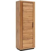 Lomadox Garderobenschrank GIUSTINO-06 Eiche teilmassiv, links/rechts montierbar, ausziehbare Kleiderstange