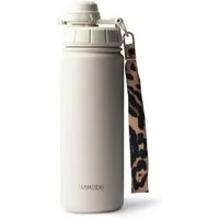 MAMEIDO Thermoflasche, mit 2-in-1 Deckel, Strohhalm und Handschlaufe in 500 ml, 700 ml & 1,2l