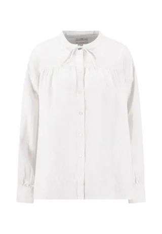 FYNCH-HATTON - BLOUSE VOLUME LINEN MELANGE milk - Gr. - 44