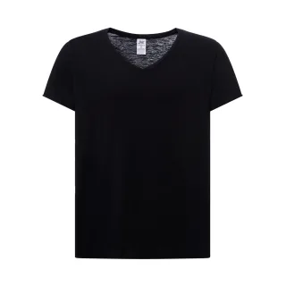 JHK - "Curves" T-Shirt für Damen (Schwarz)