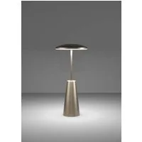 EGLO Tischleuchte PICCOLA, Ein-/Ausschalter, USB-Anschluss mit Ladefunktion, LED fest integriert, warmweiß - kaltweiß, dimmbare Nachttischlampe, Metall, Lampe für Balkon, IP54