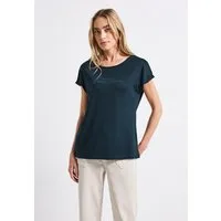 STREET ONE T-Shirt aus Baumwolle mit Stretchante