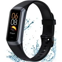 Futicare Fitness-Tracker Smartwatch mit 24/7 Herzfrequenz- & Blutsauerstoffmessung (Schlafmonitor, 1,1" AMOLED Touchscreen, 25 Sportmodi, Schrittzähler & IP68 wasserdicht für Damen & Herren)