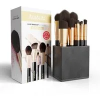 Alhalal Cosmetics Ltd. Kosmetikpinsel-Set Halal Schminkpinsel-Set AIZAL – Profi-Qualität, vegan, halal magnetische Aufbewahrungsbox