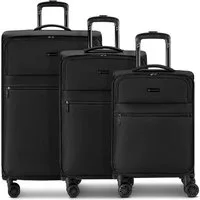 bugatti Trolleyset Valencia Soft, 4 Rollen, (3-teilig, 3 tlg), Polyester