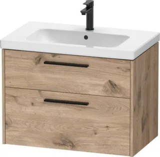 Duravit D-Code Waschtischunterschrank wandhängend Schubk. 2, DC46720BD550000