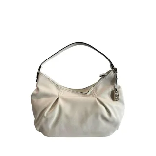 Twinset Weißes PU Damen Schultertasche