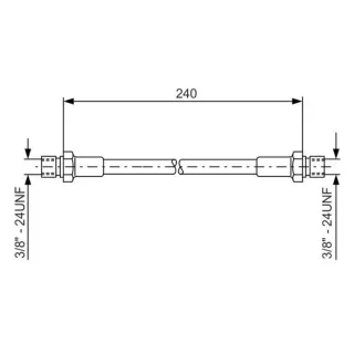 Bosch Bremsschlauch hinten Porsche 911