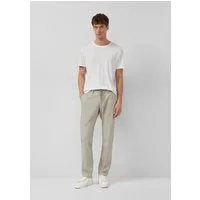 s.Oliver Chinos Hose PHOENIX Phoenix: Fein gemusterte Chino mit Elastikbund