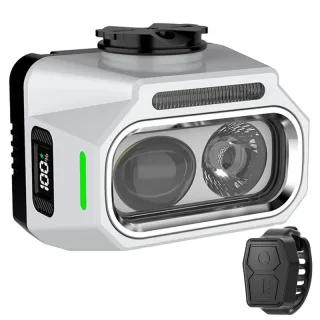 BIKIGHT Bicycle Light 3200mAh USB-C Rechargeable Bike Headlight High Low Beam DRL LCD Display Aluminum Alloy Cycling for