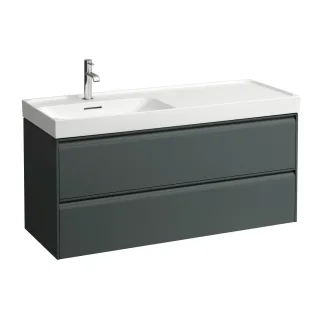 LAUFEN Waschtischunterschrank MEDA 448x1182x515 2 Schubl integ. Griffl. f.WT H817110 verkehrsgrau, H H4217720112661