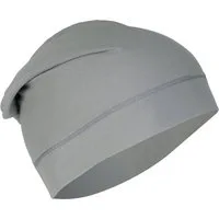 beties Beanie BasicSoft (1-St., 1 Stück Jersey-Beanie) leichte Sommermütze Sportmütze Schlafmütze Chemomütze silber-grau