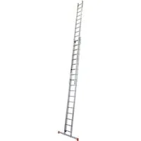 KRAUSE Schiebeleiter Seilzugleiter Robilo, Alu, 2x18 Sprossen, Arbeitshöhe ca. 980 cm