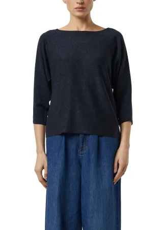 Comma 3/4 Arm-Pullover mit Glitzer-Details