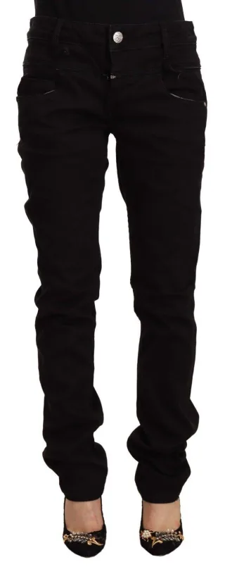 Lässige schwarze Jeans Pan71828