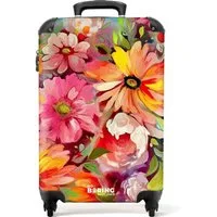 NoBoringSuitcases.com© Hartschalen-Trolley Blumen - Kunst - Malerei - Botanisch 55x35x20cm, 4 Rollen, Reisetasche mit Rollen, Koffer Handgepäck Flugzeug
