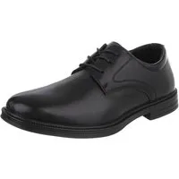 Coolwalk Herrenschnürschuh elegant in Lederoptik Schnürschuh (91917813) Blockabsatz Business-Schuhe in Schwarz