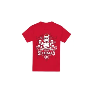 Star Wars - "Beginning To Look A Lot Like Sithmus" T-Shirt für Herren - weihnachtliches Design (Rot)